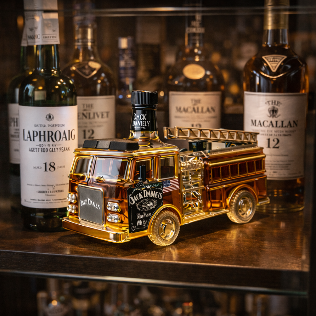 Jack Daniel's Whiskey Bottle - Firefighters Edition
