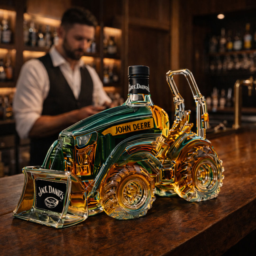 Jack Daniel's Whiskey Bottle - Tractor Edition