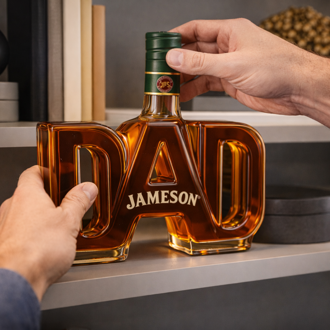 Jack Daniel's Whiskey Bottle - Dad Edition