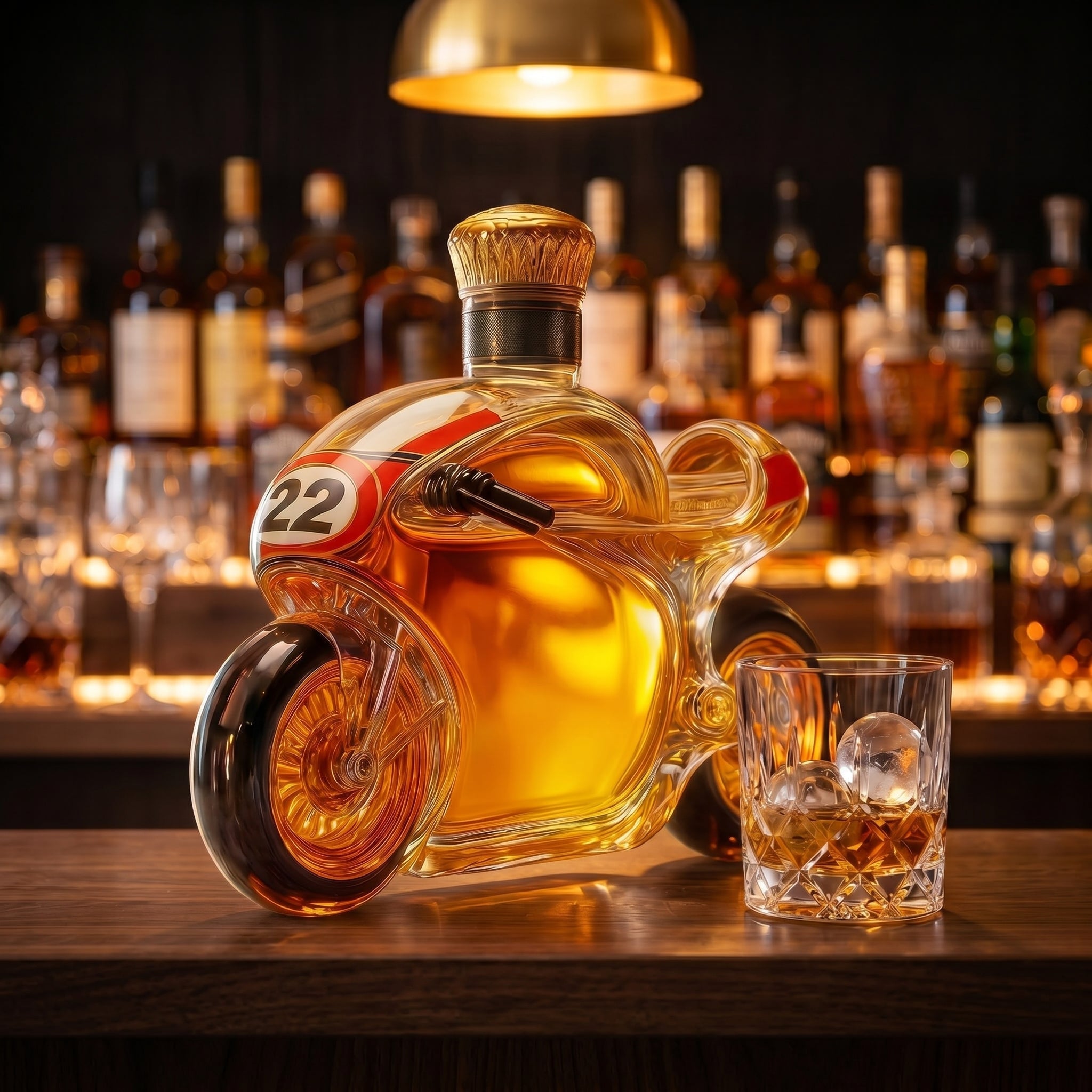 Whiskey Bottle - Moto Grand Prix Edition